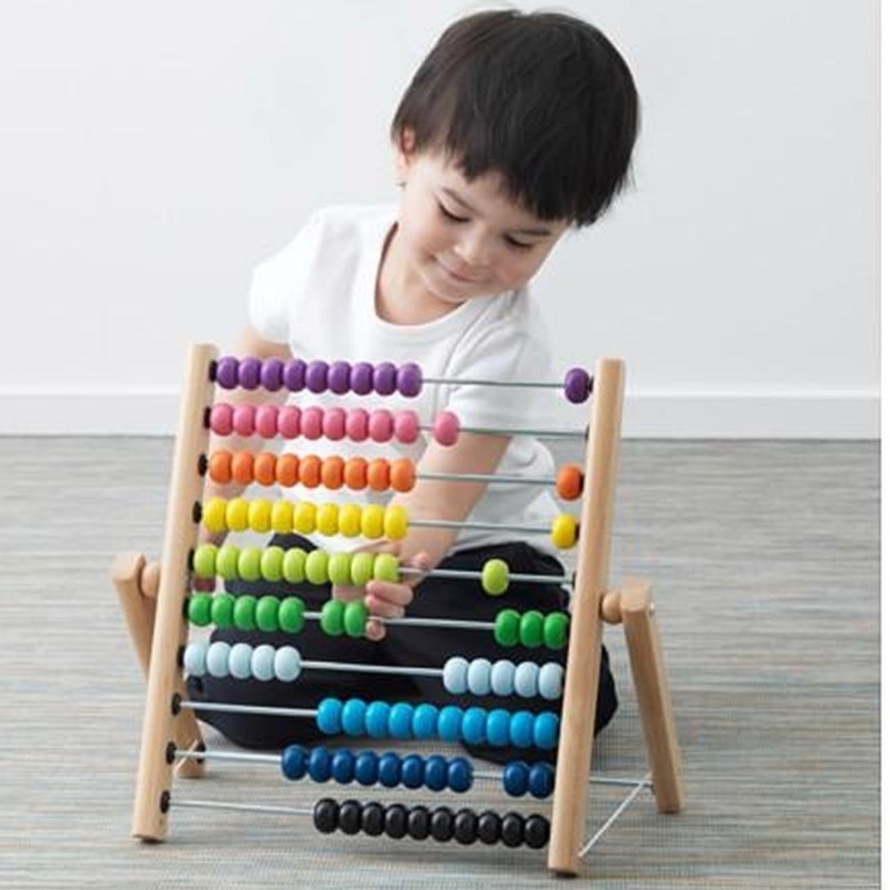 IKEA 100 Wooden Bead Abacus Learning Toy - Never Used
